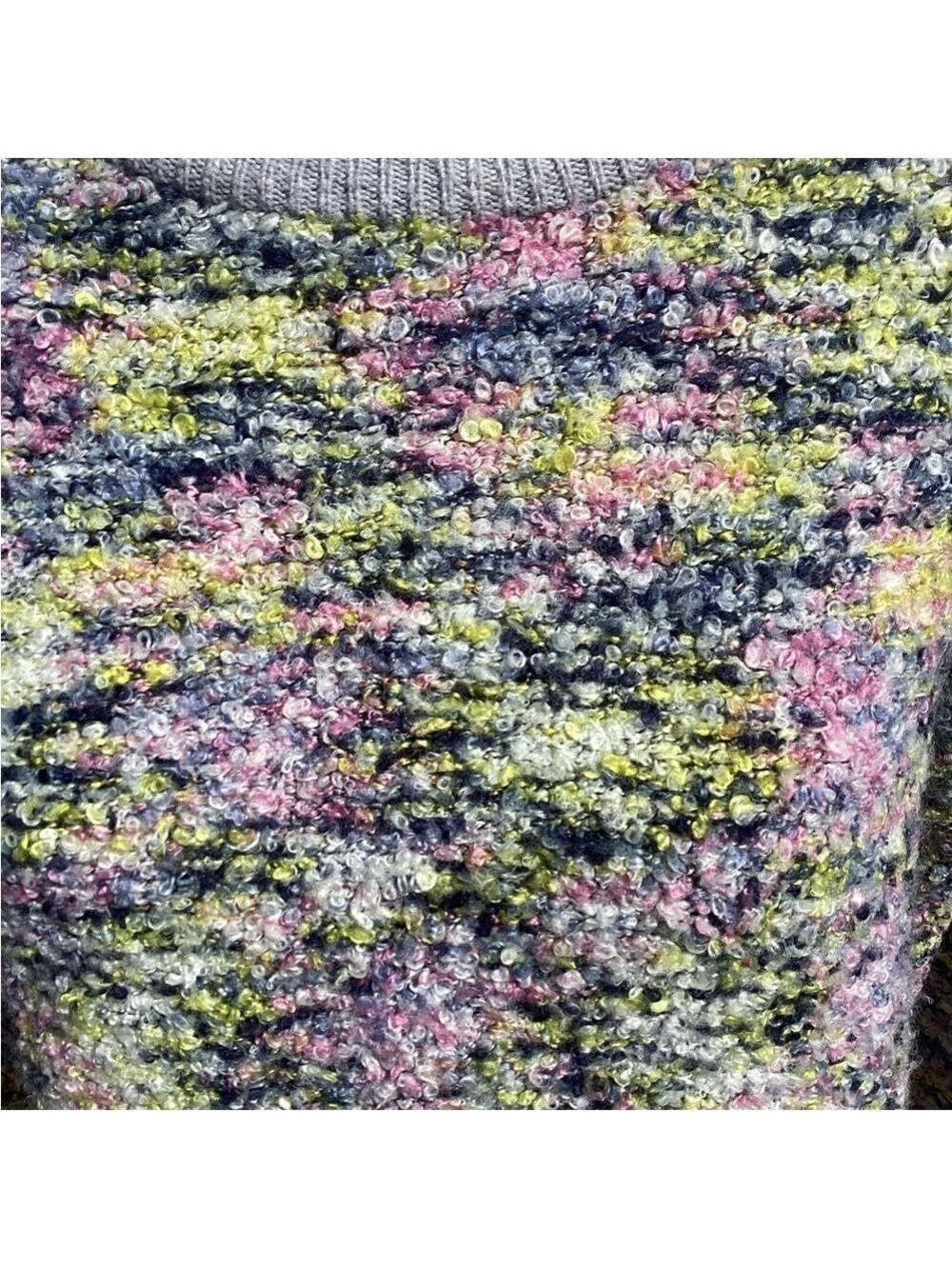 CeCe Purple and Pink Crew Neck Sweater - Picture 8 of 10